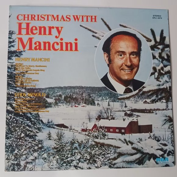 Vintage Christmas with Eddy Arnold & Henry Mancini vinyl record 1974 - Picture 3 of 9